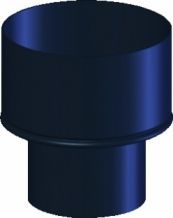 Proflex kachel verloopstuk zwart Ø 150x111MM Blauw gegloeid 105021